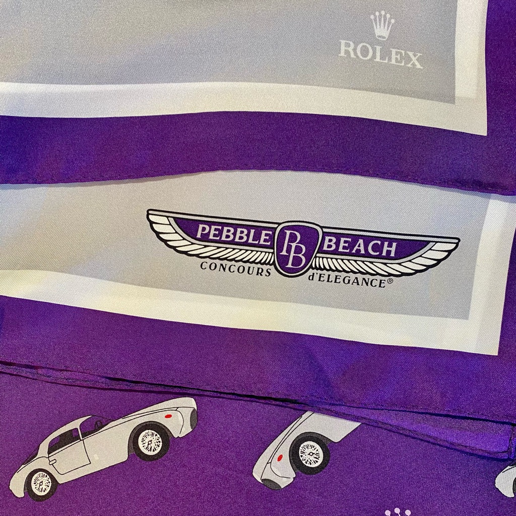 pebble beach concours delegance 2017 rolex ferrari silk scarf